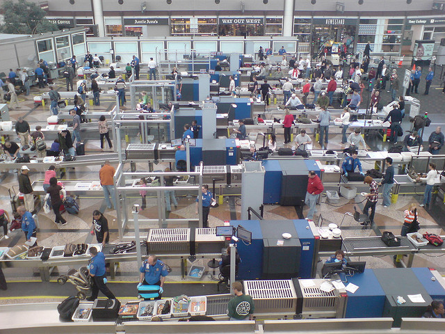 Airport Security. Public Domain, https://www.flickr.com/photos/sixmilliondollardan/3382932556/in/photolist-69WpZo-6ovssq-4Pud5x-3yTksP-BMEB-6jdHz1-4vGox9-e8WbBd-Eq1JM-4u6cXw-f49kST-9yMyqh-2mPphB-7tQfFt-7zd55c-a6UnD2-4MZHTA-8G8fAm-8iDGiZ-b2hbhp-b636x-661hXd-459nE-acE949-kQFt6-53B2Fg-EMBoQ-b5awD-8SNYPd-8U8gQ7-6EsPiP-5YKWV9-nXRXdD-5NpqpQ-6jq1w-4FZCDR-b5axC-8UYf8L-AHptGi-5MF1mL-vBhvH-e3zcE-eNmLN9-58Vjve-96E2cA-6unyV7-7qNu4W-5588mk-bXavMg-ggg1g